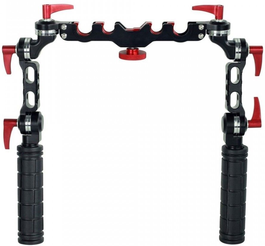 CAMTREE Hunt Quick Mount 15mm Rosette Handle Set for Shoulder Rig Rods support Rail System ( CH-QM-H) Camera Rig-picture-34