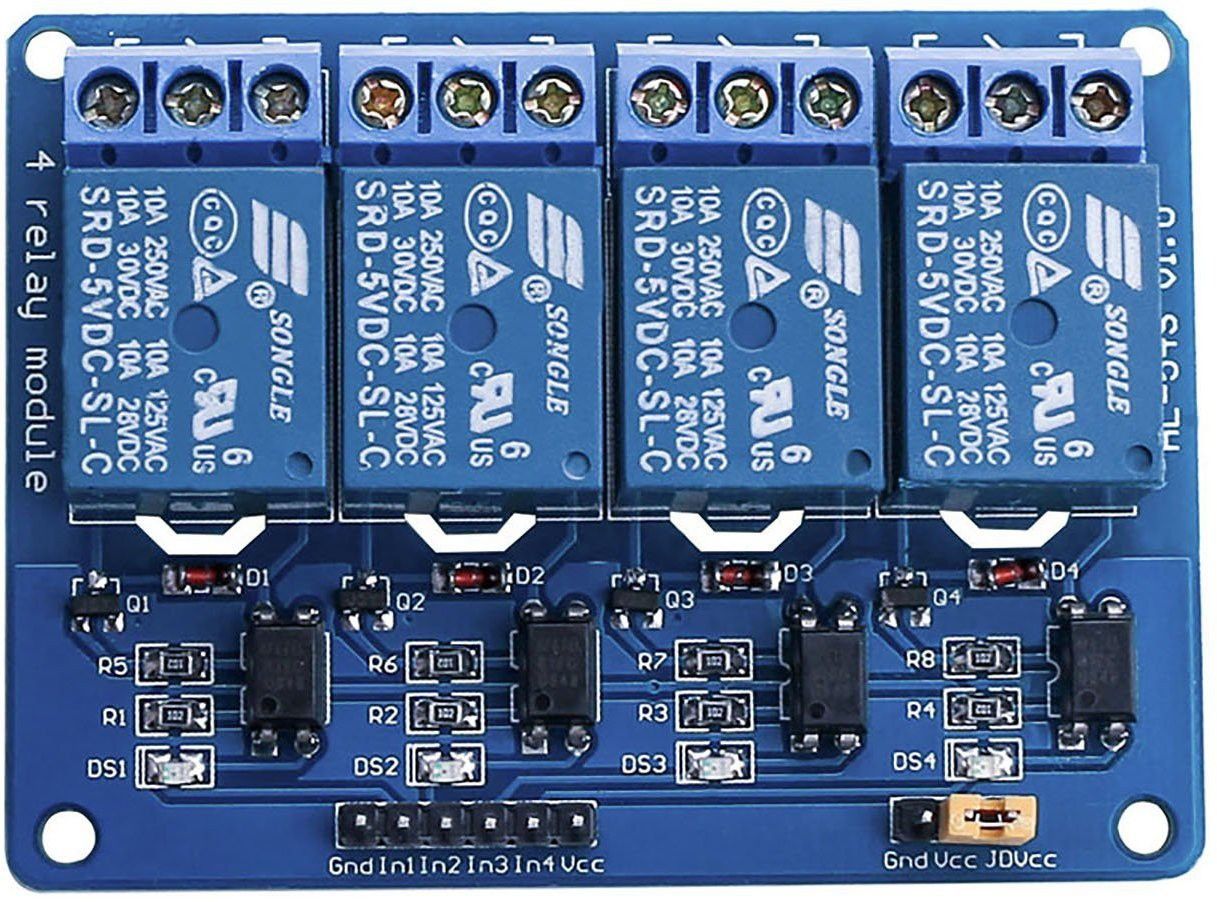 Optocoupler 4 Channel 5V Relay Module Relay Control for Arduino DSP AVR PIC ARM-image-3