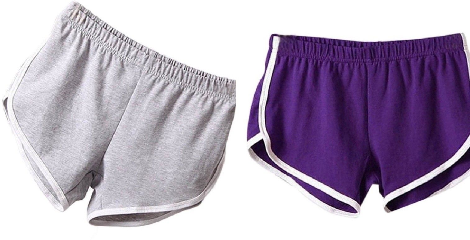 Pack of 2 Solid Women Boxer