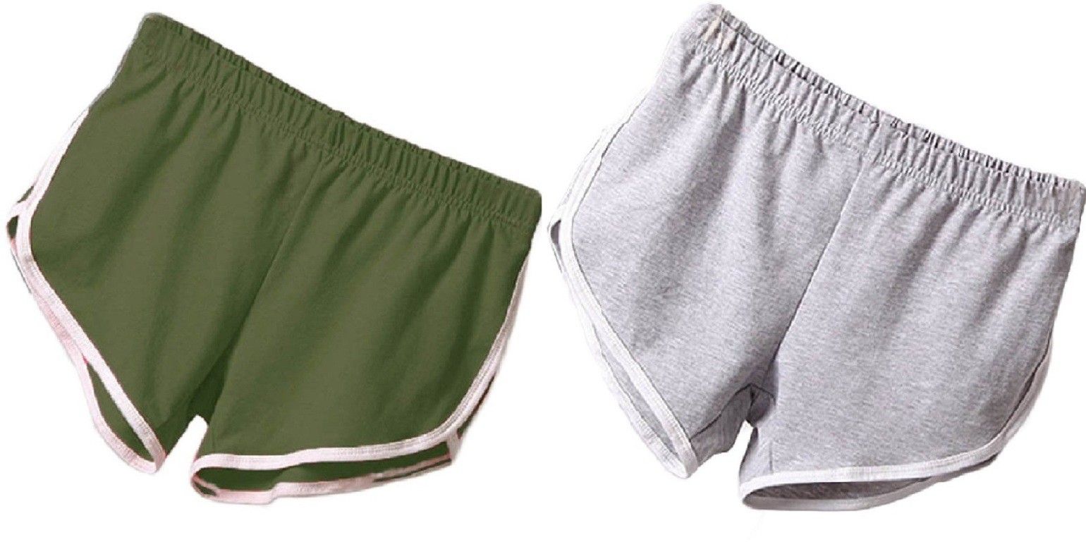 Pack of 2 Solid Women Boxer