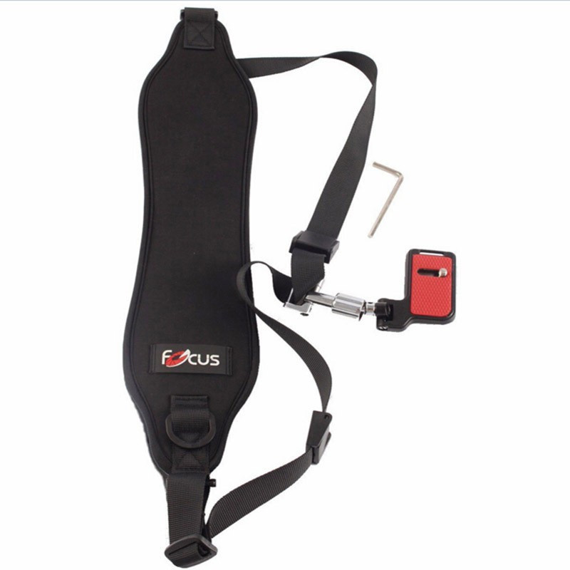 Axcess Focus F-2 Camera Strap Rapid Quick Single Shoulder Black Belt Strap with F2 plate Strap image 1