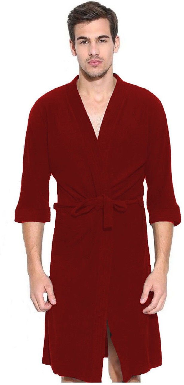Maroon 1 Free Size Bath Robe