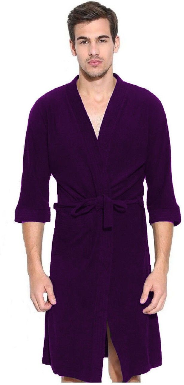 Purple 3 Free Size Bath Robe