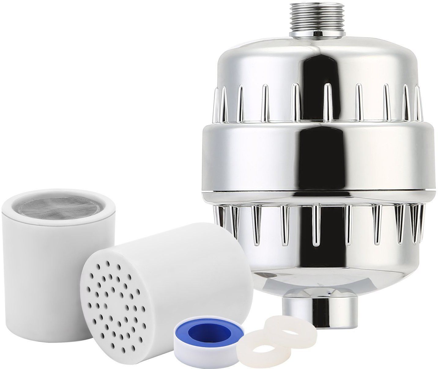 Dr. Water 12 Stage Shower Filter Chrome by 12 Multi-Stage Shower & Tap Filte -Reduces Dry Itchy Skin, Dandruff, Protects Hairfall, Prevents Bacteria, Eczema, Dramatically Improves Condition Of Your Skin, Hair, Nails,Eyes, Removes Chlorine, Clear Hard Water Impurities, Chemicals, Heavy Metals, Unpleasant Odors - Boosts Skin-Hair Health With WaterScience Water Filtration and Purification-image-10