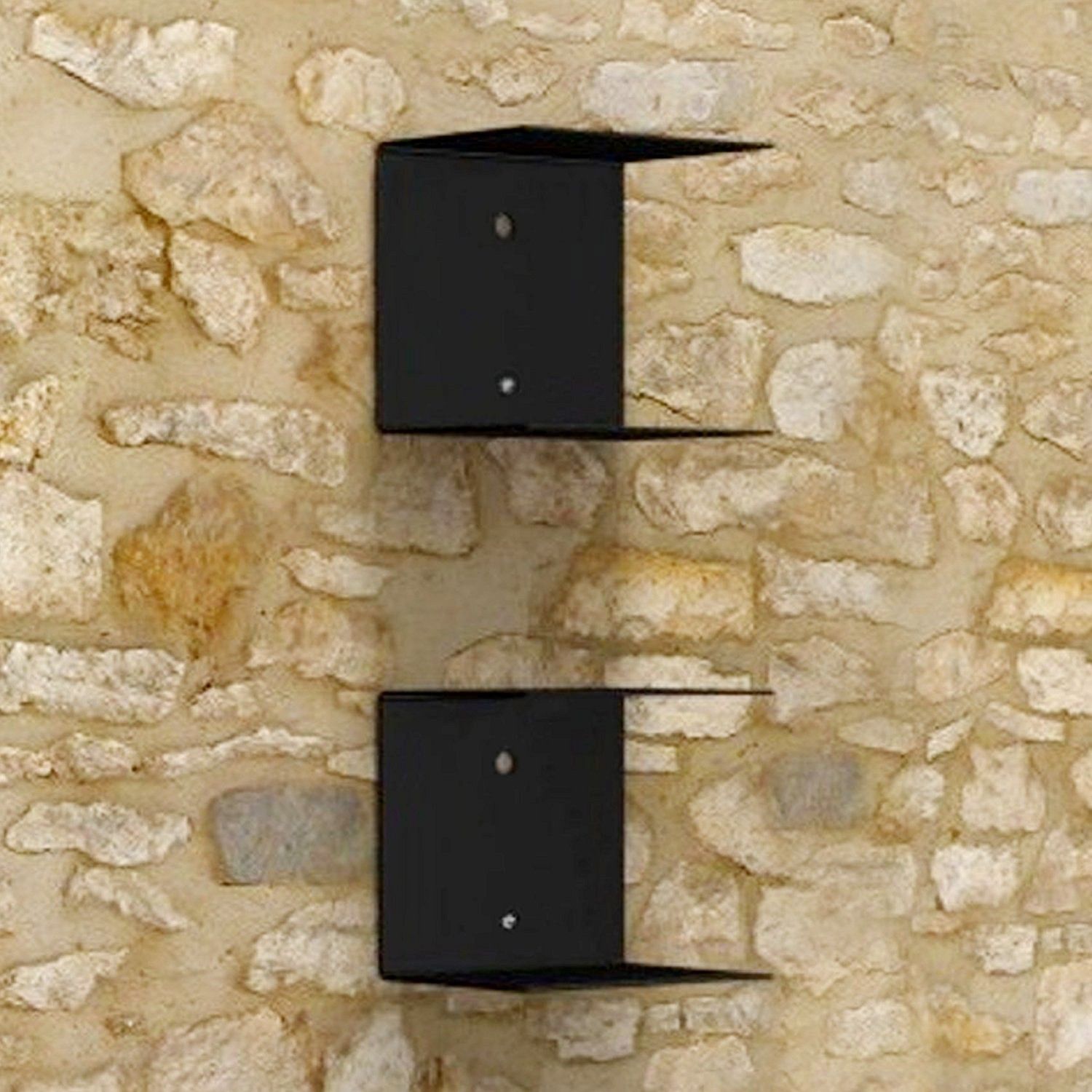 collectible india Metal Book Shelf Shelves Invisible Wall Mount Bookshelves for Living Room Study Room(Set of 2, Black) Metal Open Book Shelf-picture-23