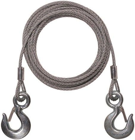 Premium 4M Long Super Strong Emergency Heavy Duty Car Tow Cable 3 Ton Towing Strap Rope with Dual Forged Hooks B-02 14 m Towing Cable-image-24