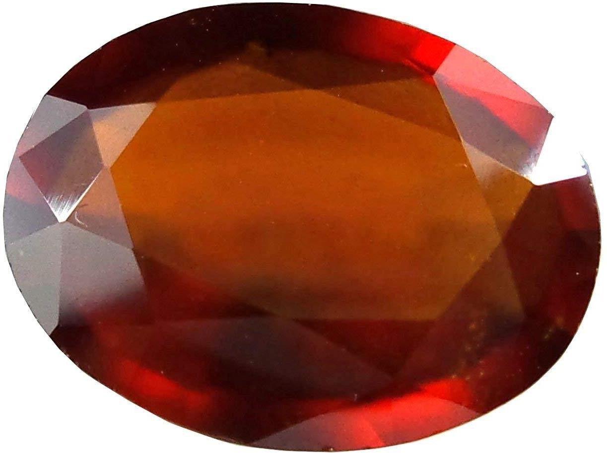 bague Brown Cut Natural Garnet Gemstone