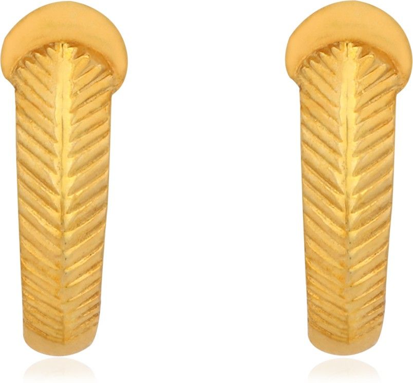 PC Jeweller The Devanadi Yellow Gold 22kt Stud Earring-image-1