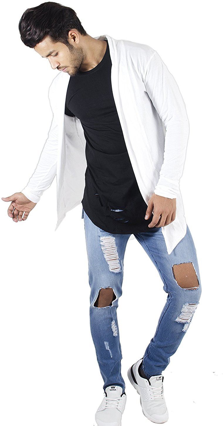 trendolo Men Jacket Style Full Sleeve White Shrug-picture-28
