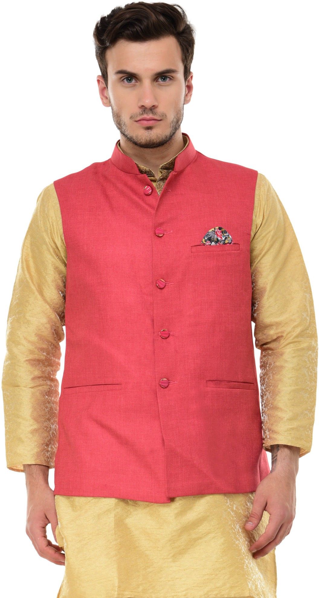 bis creations Self Design Men Waistcoat-picture-20