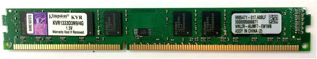 KINGSTON KVR1333D3N9 DDR3 4 GB (Dual Channel) PC (KVR1333D3N9/4) image 1
