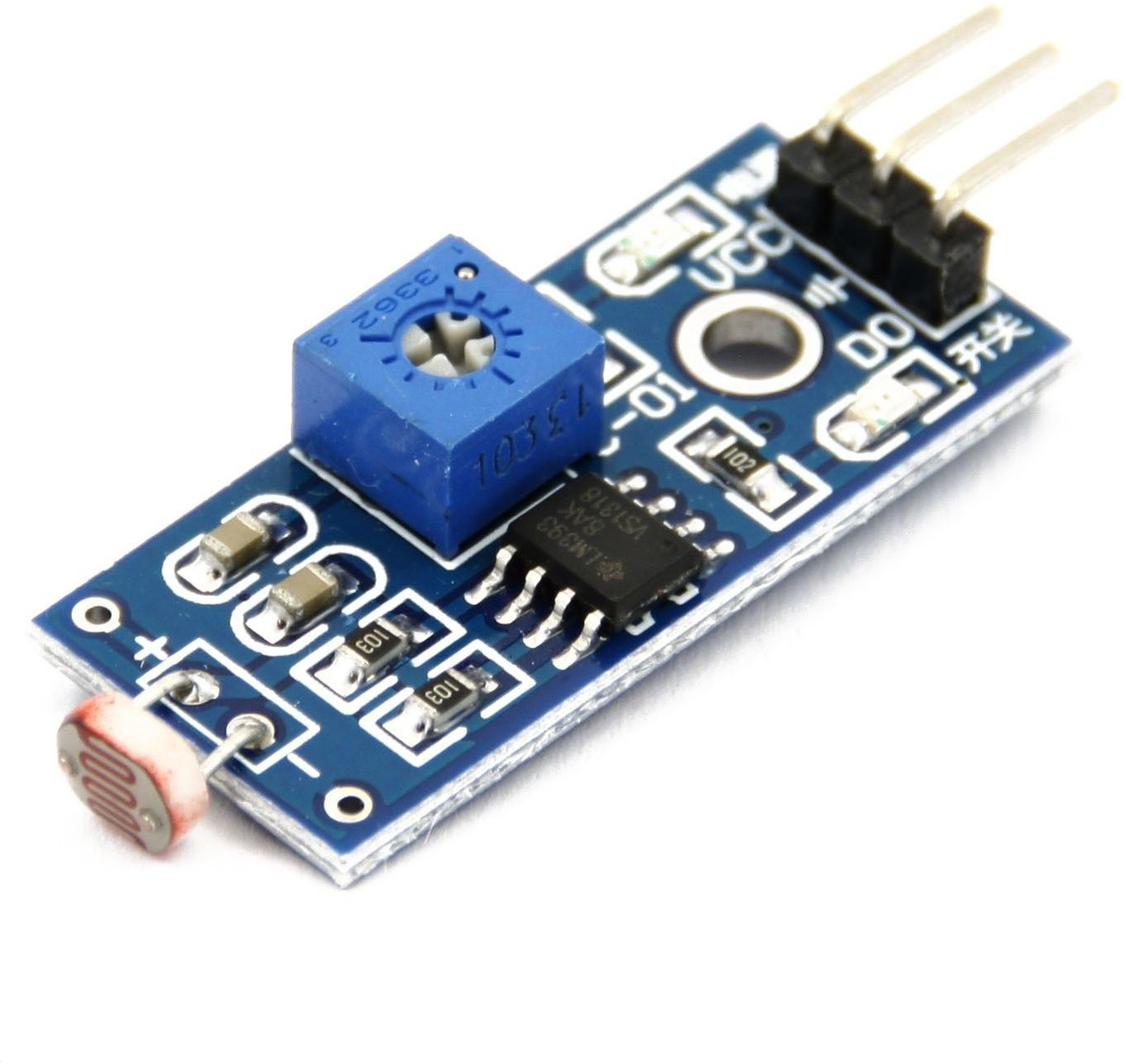 invento LM393 Optical Photosensitive LDR light sensor module for Arduino Shield DC 3-5V Electronic Components Electronic Hobby Kit image 1