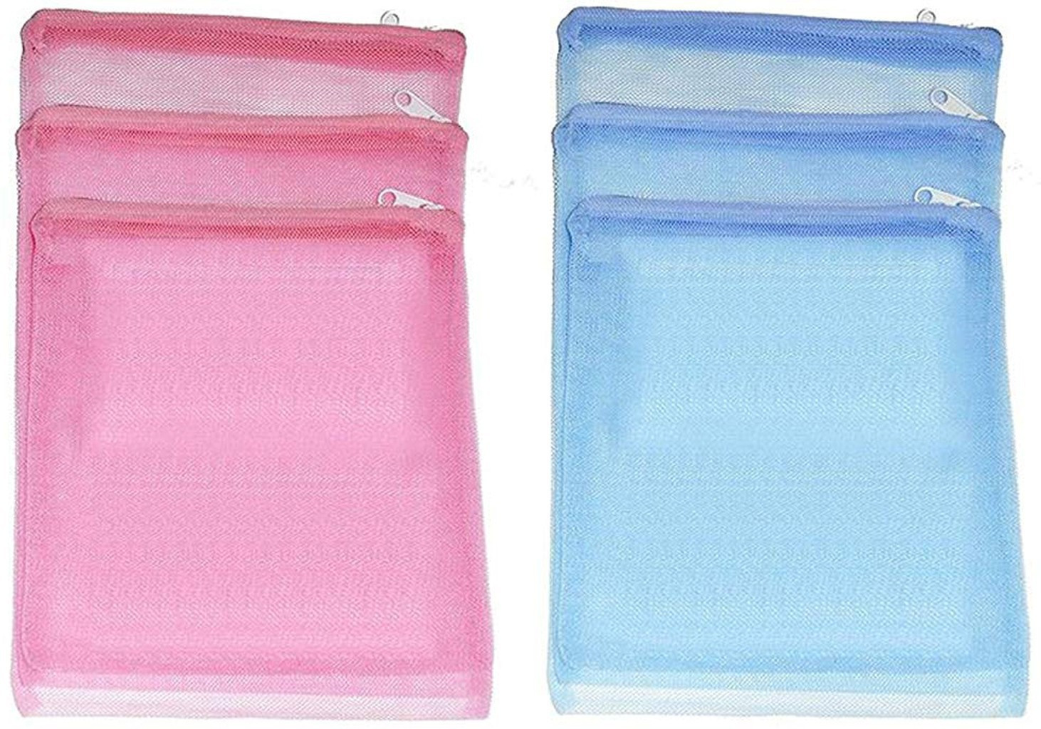 kuber industries Fruit & Vegetable Fridge/ Reusable Mesh Produce Bag (Multi) Set of 6 Pcs image 1