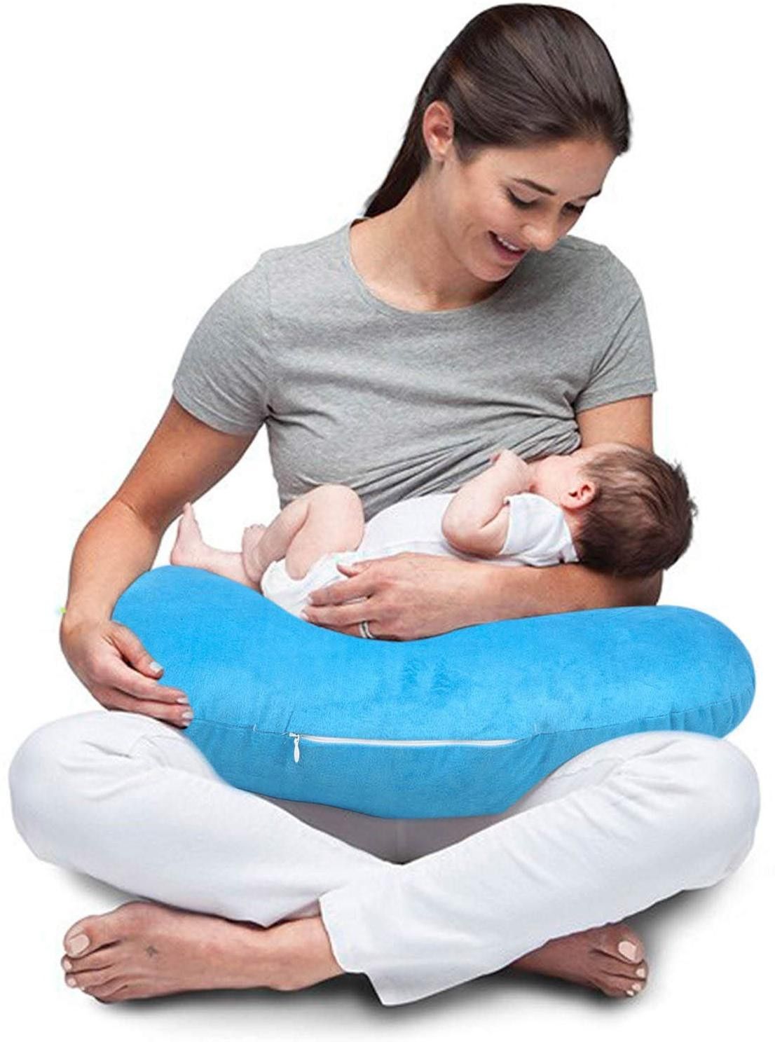 baybee Nursing Pillow Cover | Slipcover Breast feeding PIllow | Best for Breastfeeding Moms | Soft Fabric Fits comfortable On infant Nursing Pillows to Aid Mothers While Breast Feeding | Great Baby Shower Gift Breastfeeding Pillow-picture-26