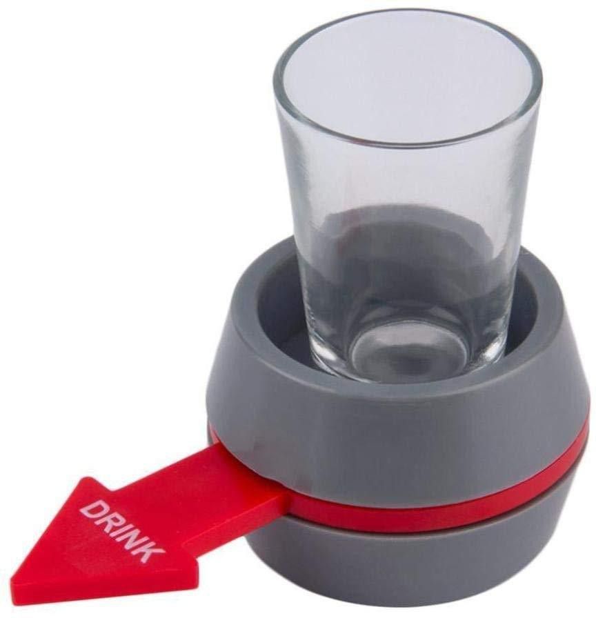 Portable Spin The Shot Drinking Game Shot Glass Spinner for Home Party Drinking Roulette