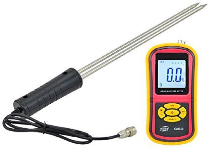 tools centre 640 Digital Grain Moisture Meter with Measuring Probe Lcd Hygrometer Humidity Tester for Wheat, Corn, Rice, Bean Pin-Type Digital Moisture Measurer image 1