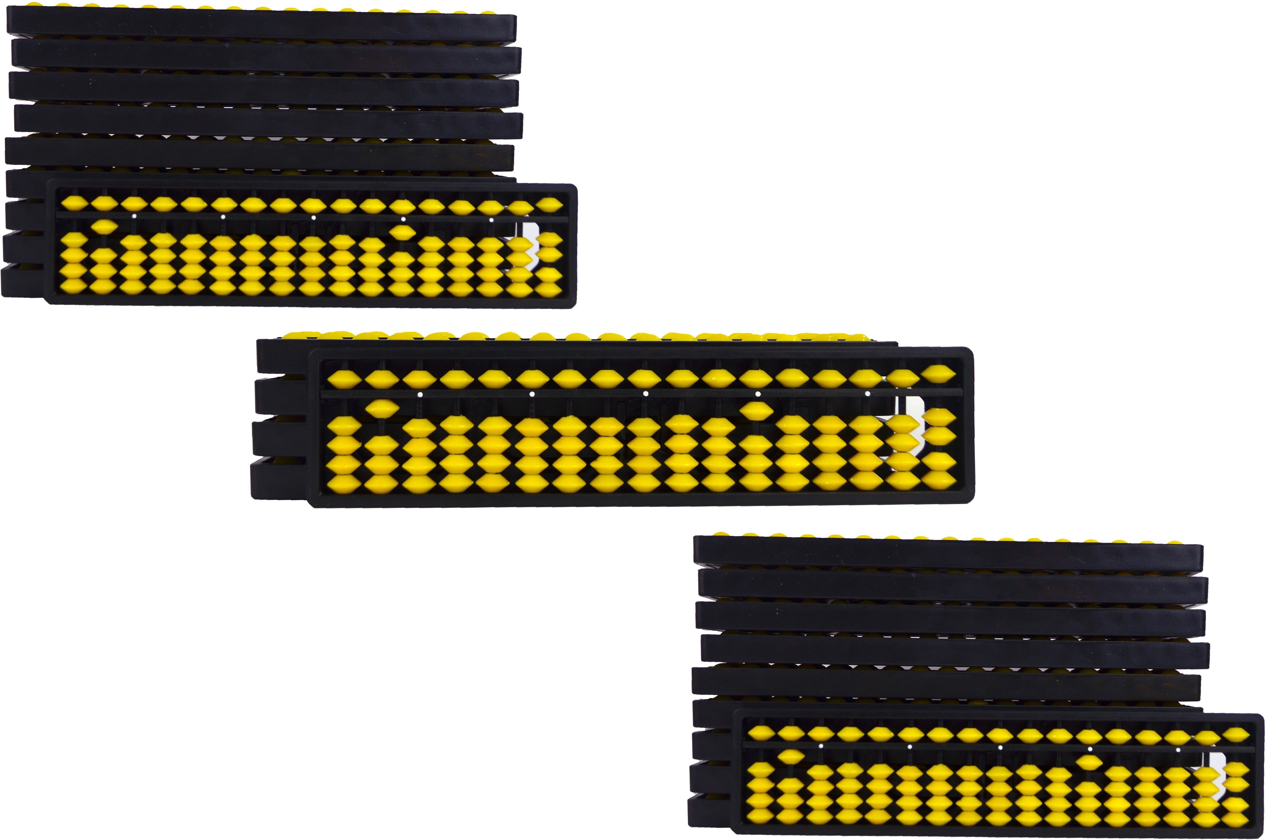 Abacus Math Learning Kit for Kids 17Rod Yellow - Pack of 25