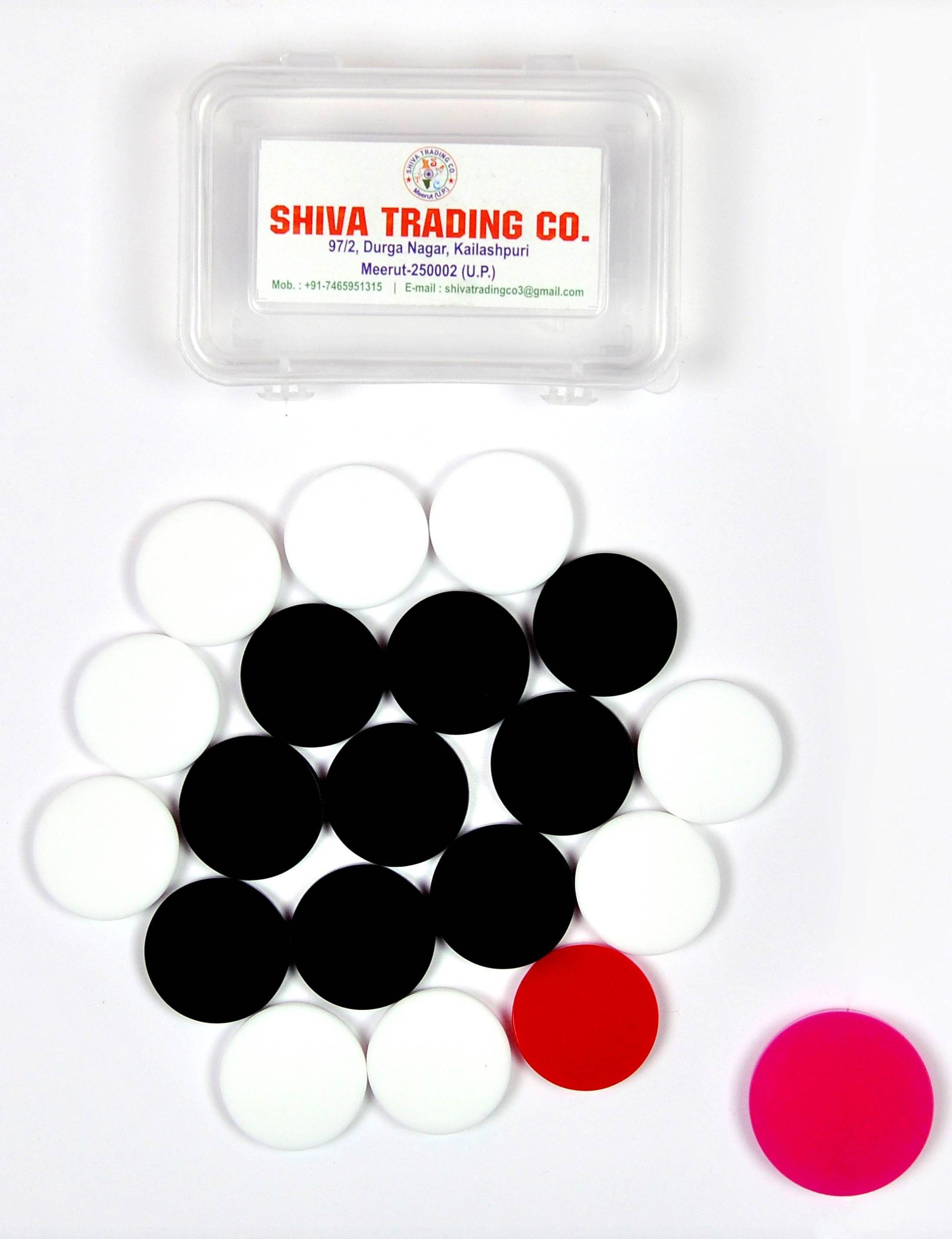stc Acrylic Sheet Carrom Coins and Striker Set Carrom Pawns-picture-29