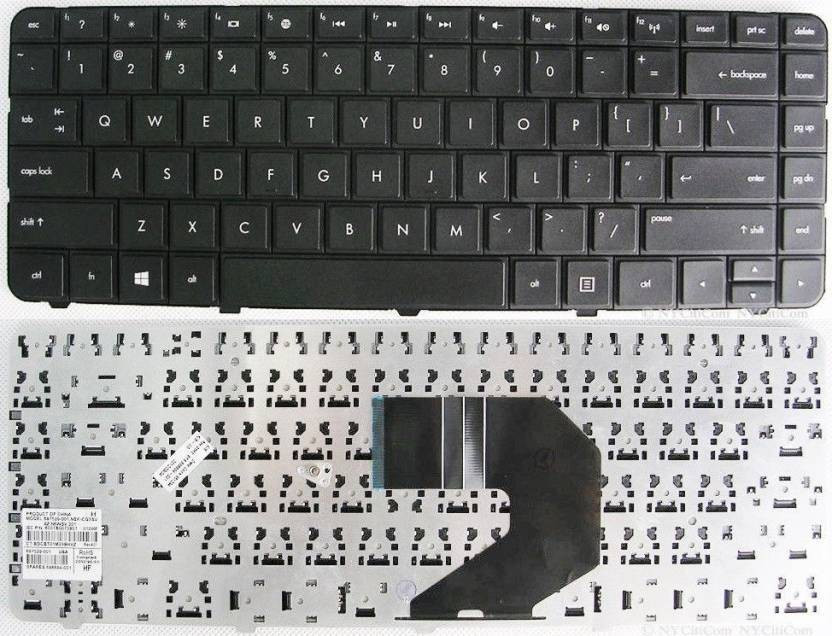 Lapstar G4/G6 1000/430/ 630/ Cq43/Cq57/Hp 1000/Hp2000/ 450 Laptop Keyboard (Black) Internal Standard Laptop Keyboard Compatible with Desktop, Laptop, Mac Easy to Use,Plug and Play,Quick, Comfy Durable body image 1