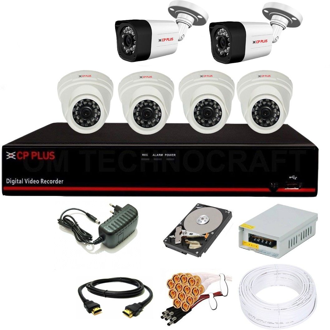 CP PLUS 8 Channal HD DVR 1080p 1Pcs,Outdoor Camera 2MP 2Pcs,Indoor Camera 2MP 4Pcs,1 TB Surveillance Hard Disk With 3 Year Warranty, Security Camera-picture-36