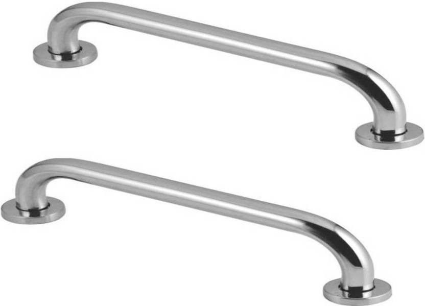 TRUSTED STAINLESS STEEL SHOWER GRAB BAR TOILET HANDLE/SHOWER GRAB BAR/HANDLE/TOWELS RAIL PACK OF 2 12INCH (SILVER) COLOR Shower Grab Bar-image-44