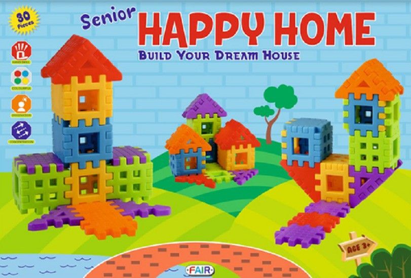 Happy home senior PVC Packing Building Blocks Early Learning Educational Toy For Kids Age 2 To 5-image-7