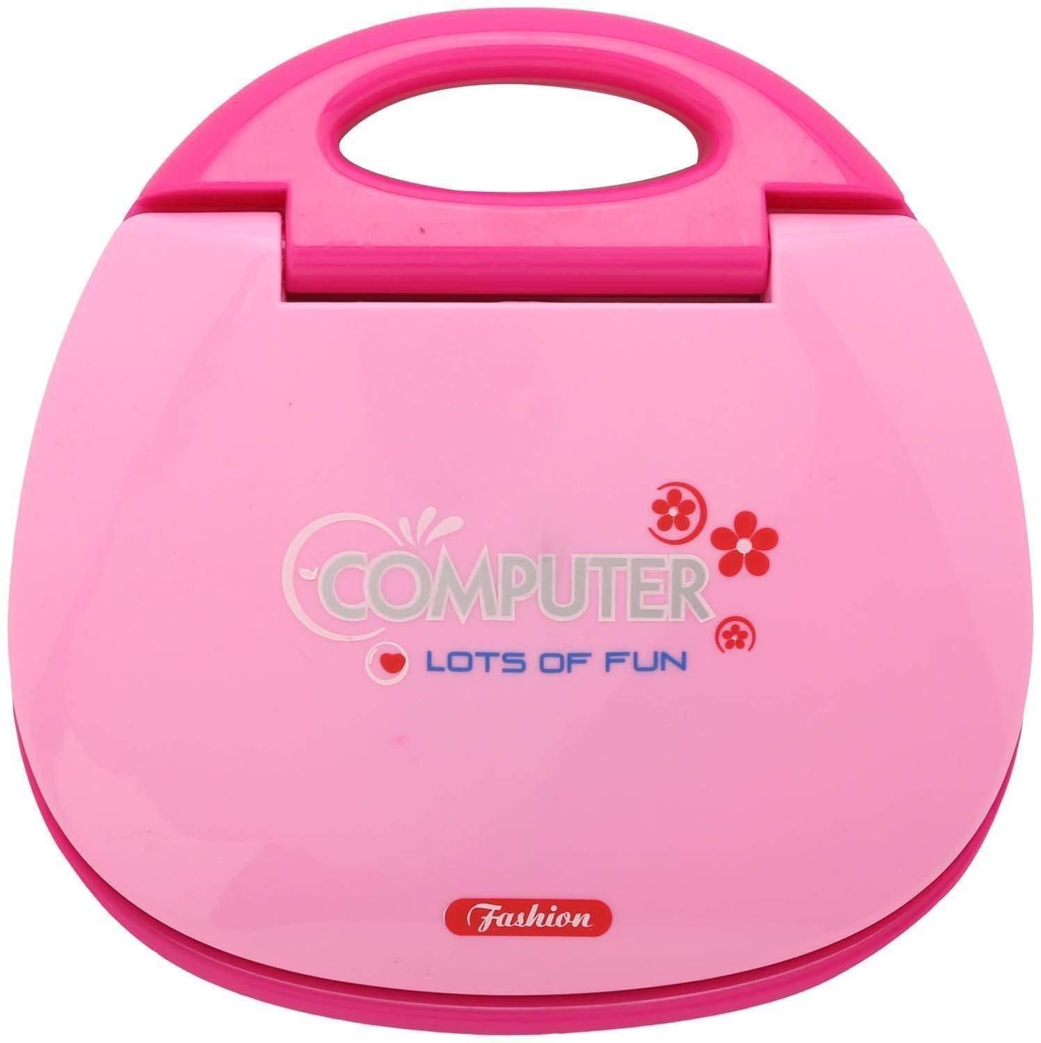 jojoss Educational Computer Laptop With Led Screen Laptop of Kids with pink multicolored for 5+ kids-picture-19