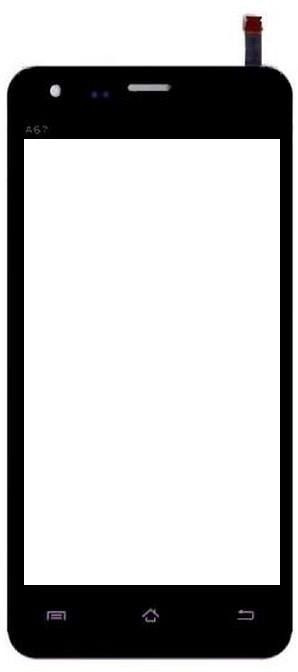 mobicall Haptic/Tactile touchscreen Mobile Display for MICROMAX A67 BLACK TOUCH SCREEN image 1