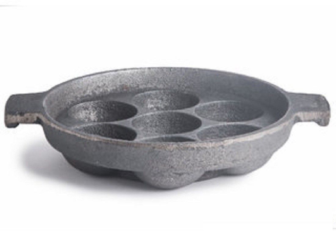 Cast Iron Appam Patra Paniarakkal 7 L capacity 22 cm diameter-image-5