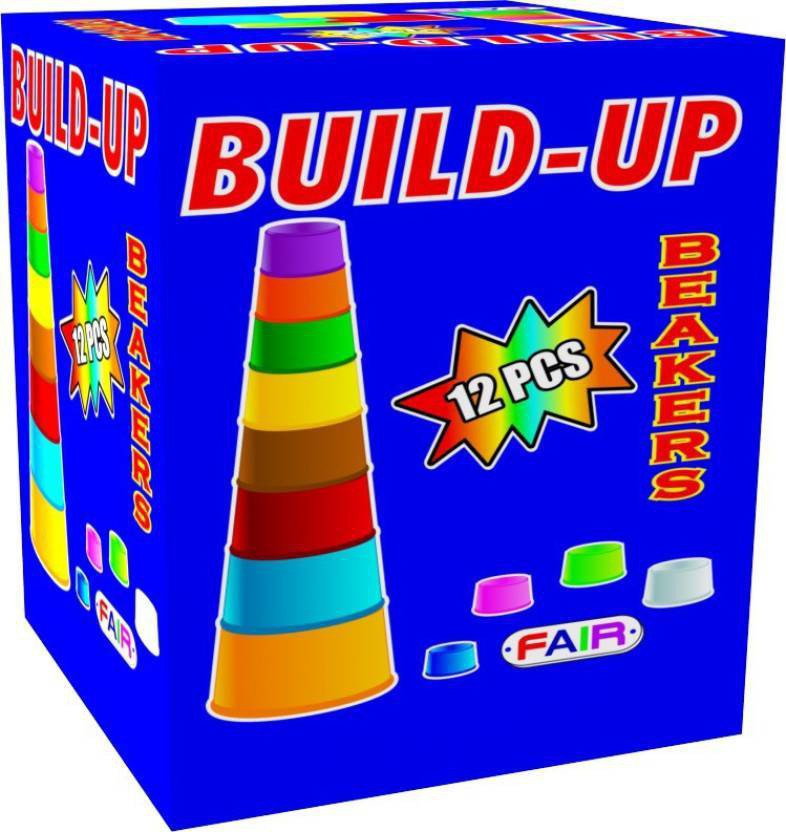 nabhya Build Up Beakers Preschool Toy Educational Building Blocks image 1