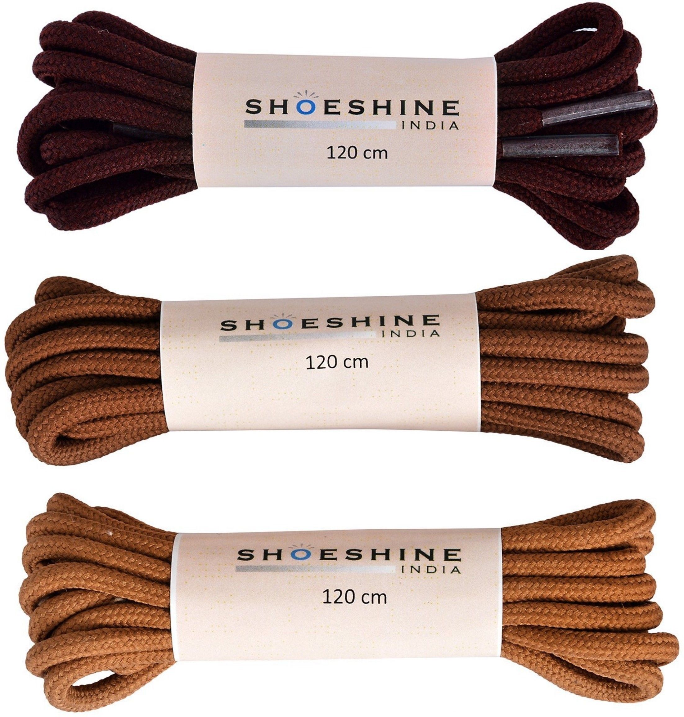 SHOESHINE INDIA round hiking shoelace (B2) 120cm trekking Shoe Lace-image-7