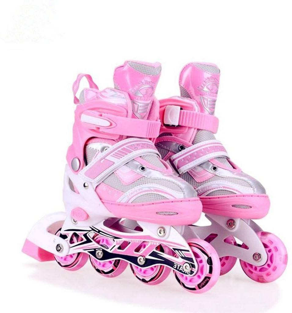 authfort Size Adjustable All Pure PU Wheels it has Aluminum-Alloy which is Strong with LED Flash Light on Wheels -Multicolor In-line Skates - Size 5-9 UK image 1