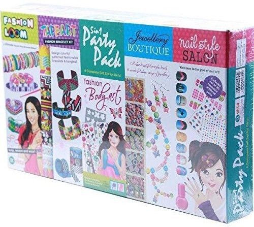ekta 5 in 1 Party Pack With Fashion Loom, Nail Art, Jewellery Boutique , Nail Style and Tape Art a complete gift set for girls-picture-38