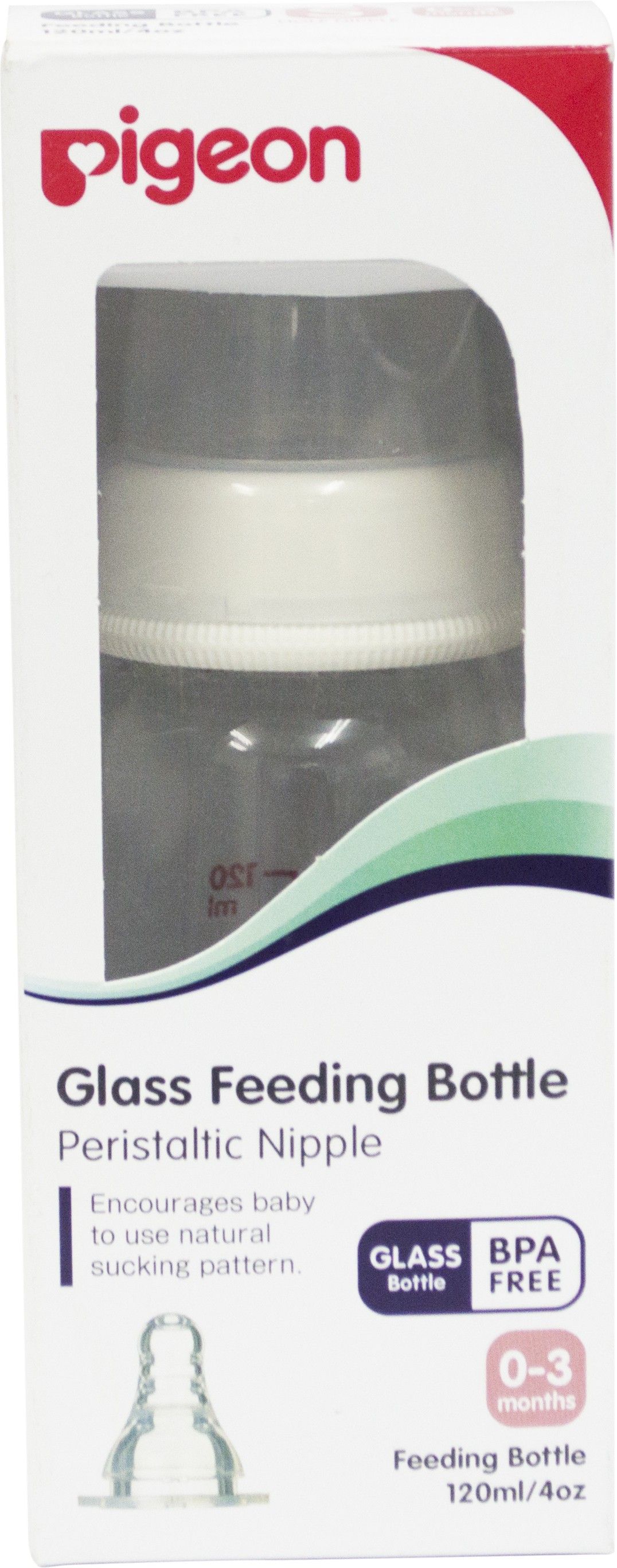 pigeon GLASS FEEDING BOTTLE -SG (120 ML/4OZ) - 120 ml-picture-23