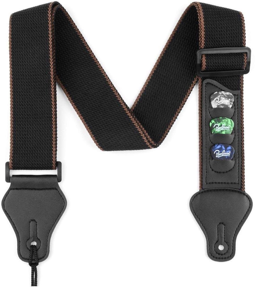 syga Guitar Strap with 3 Pick Holders Cotton Strap-picture-23