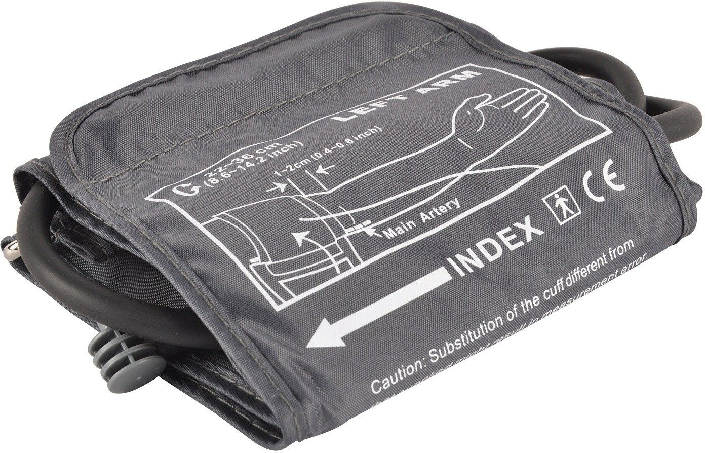 YBM UPPER ARM MEDIUM DARK GREY Bp Monitor Cuff