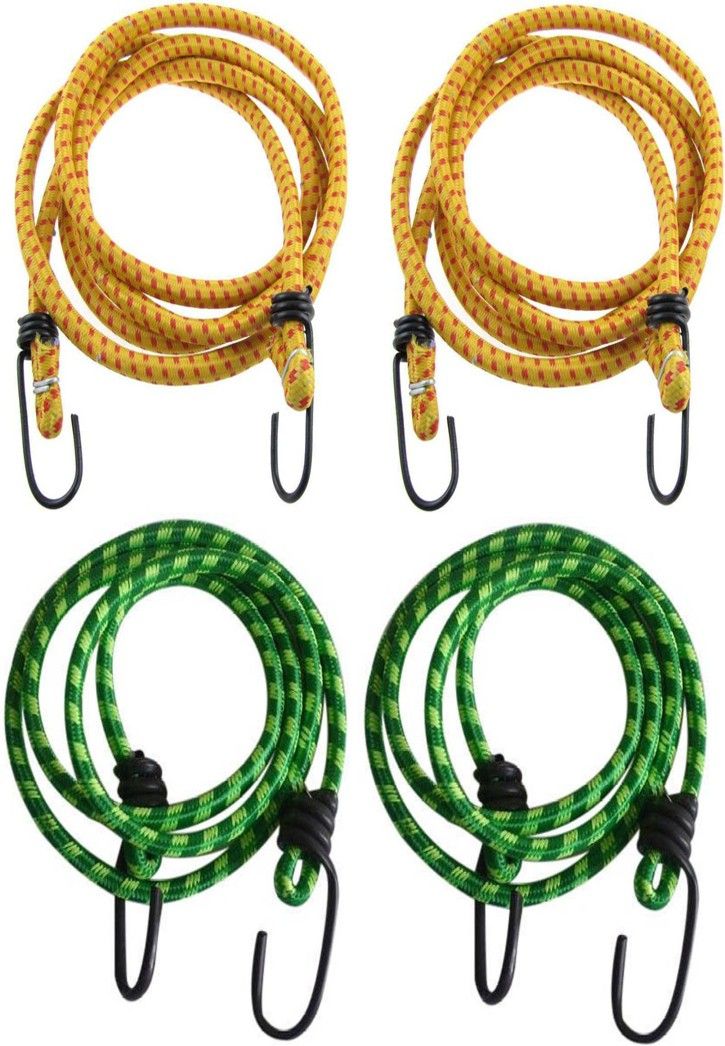 mgp fashion High Strength Heavy Duty Elastic Rope Bungee Shock Cord Cable Luggage with Hook Green,Yellow-picture-12