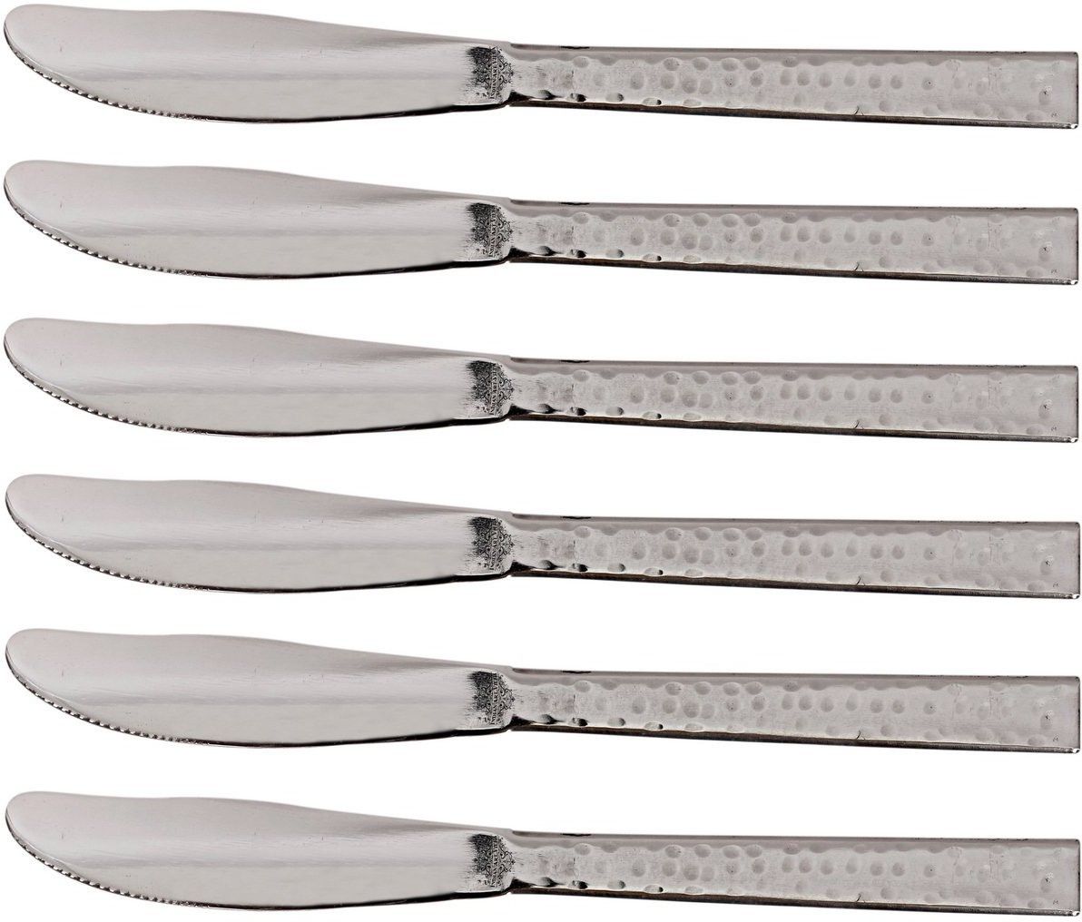 Set of Steel Hammer Knife - 21.08 cms Stainless Steel Table Knife Set-image-23