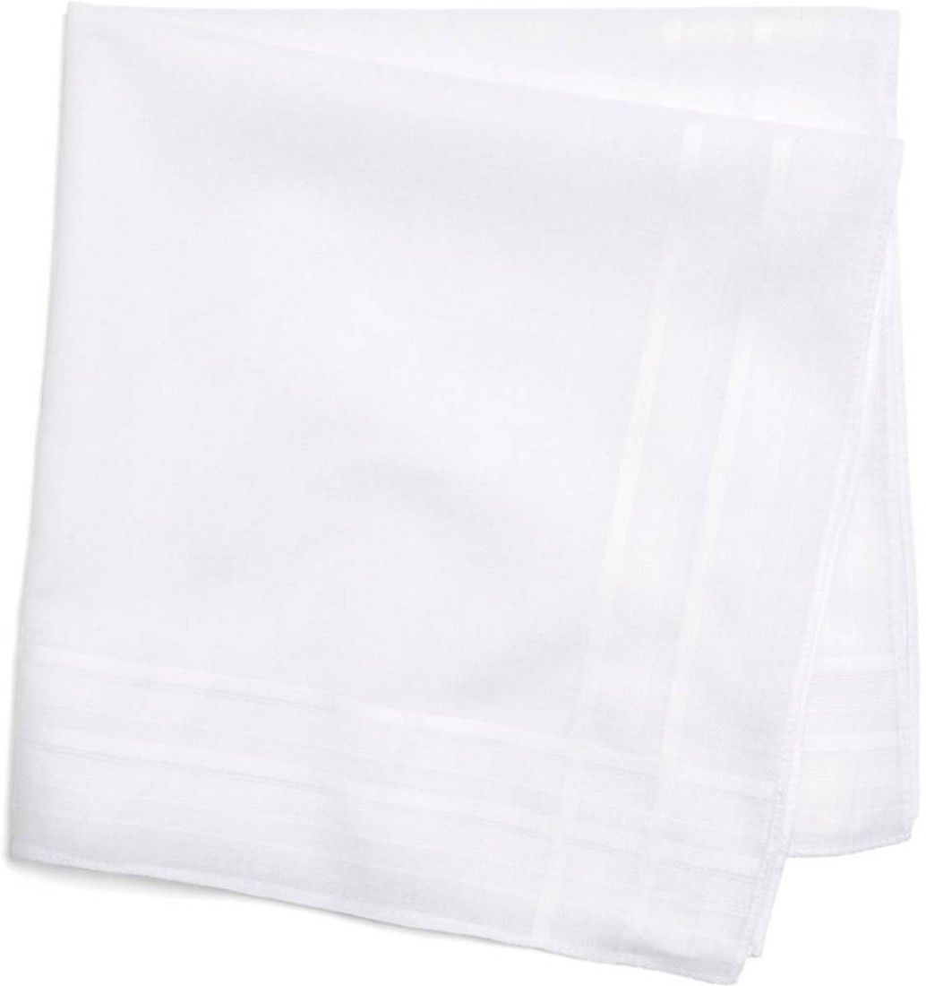 TrendZone White Hanky Face Napkins Handkerchief ["White"] Handkerchief-image-41