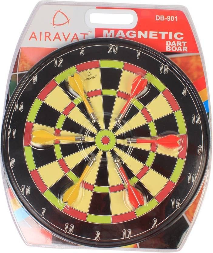 Magnetic Dart Board Game Multicolor - 34.5 CM Convertible Tip Dart-image-35