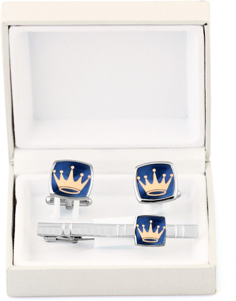 Maruti Tie Brass Cufflink & Tie Pin Set