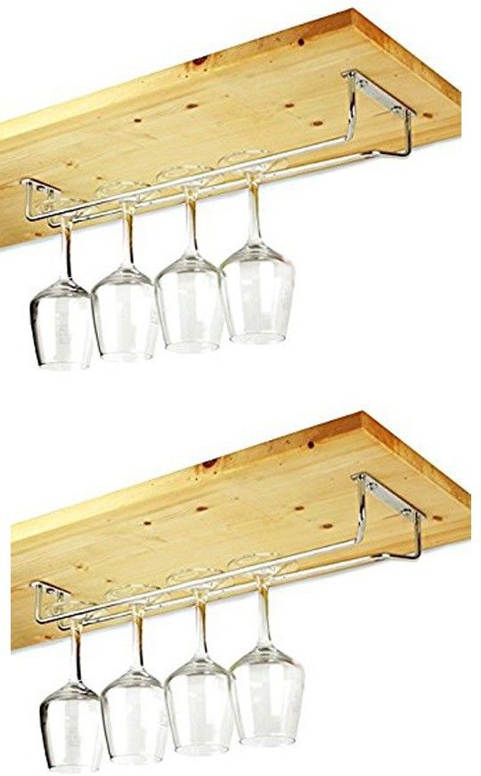 keepwell Stainless Steel Wine Glass Rack (Pack of 2) | Wine Glass Holder | Wine Rack For Pub And Club Size (15.5 Inch) Stainless Steel Wine Rack-picture-10