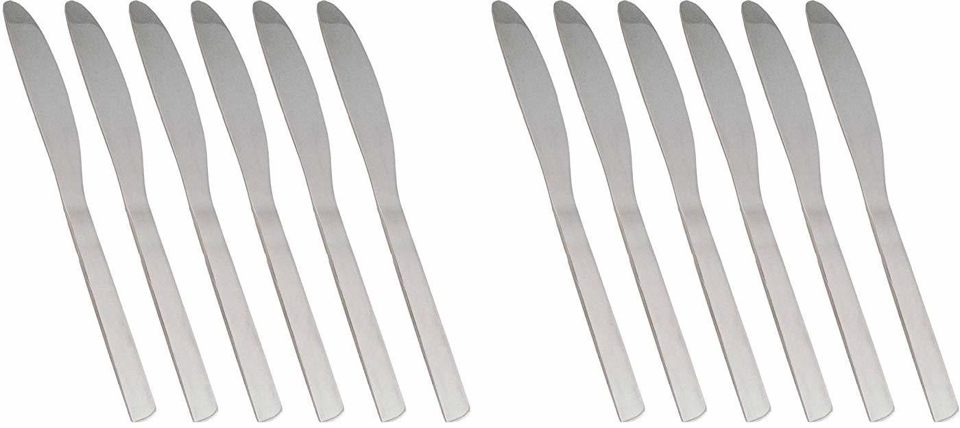shahi Handicrafts Dessert Butter Knife and Cutlery Knife Set of 12 Piece Stainless Steel Butter Spreader-picture-20