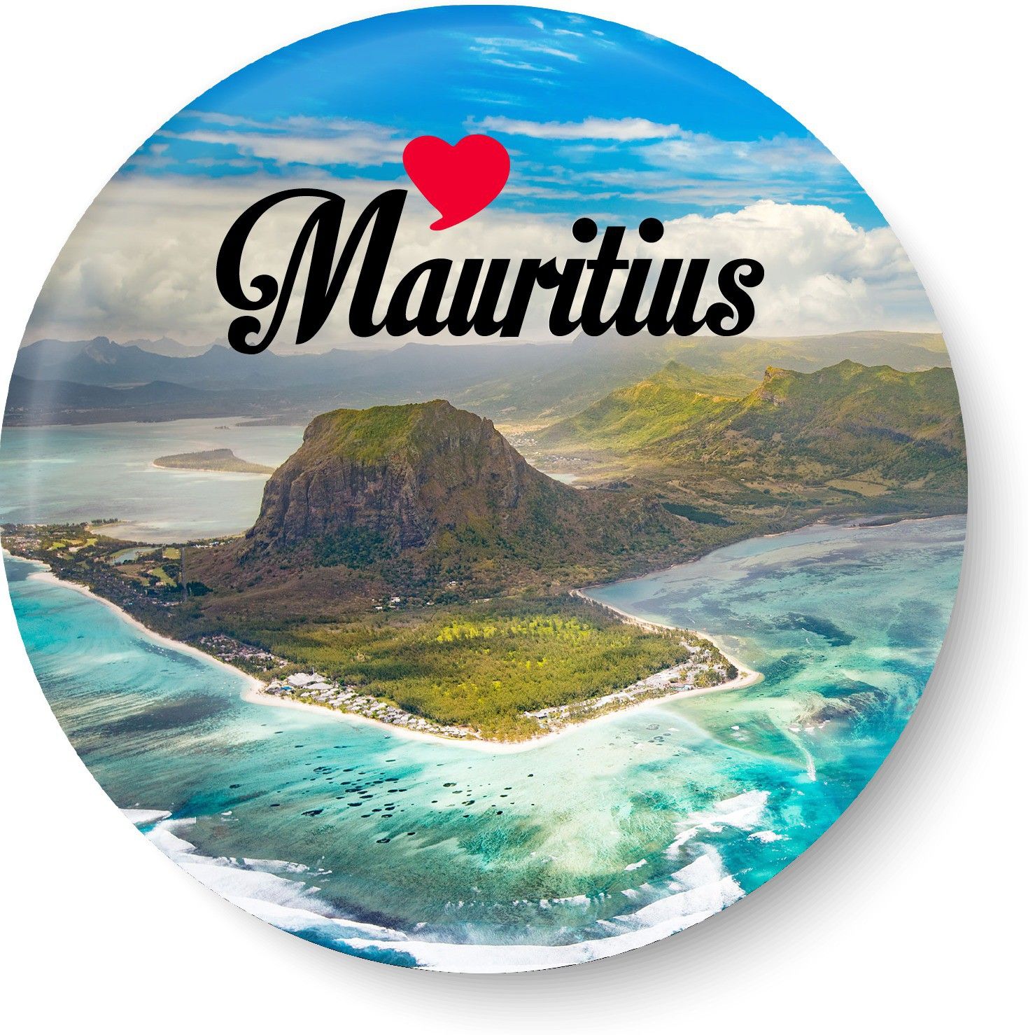peacockride Love Mauritius Fridge Magnet Pack of 1-picture-16