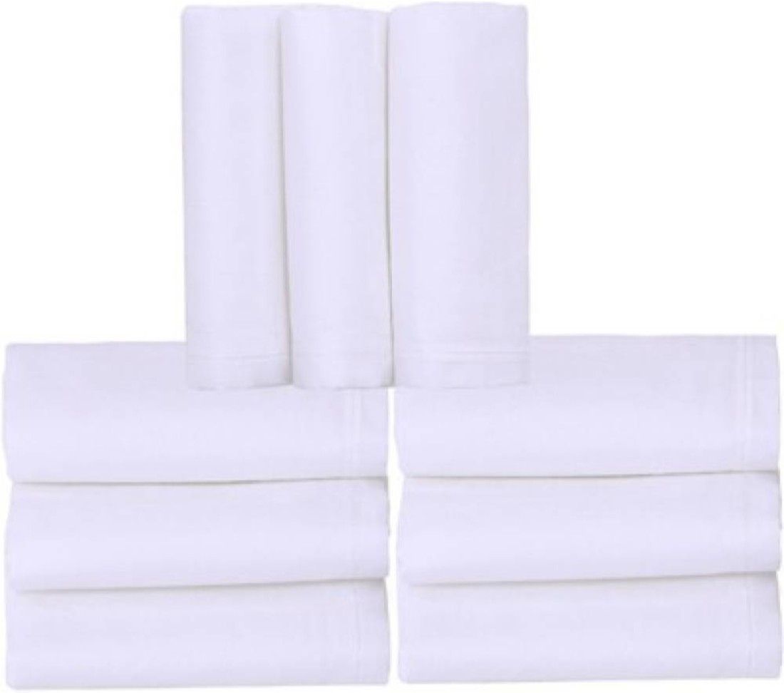 TrendZone White Pure White Men's Rich Cotton Handkerchief ["White"] Handkerchief-picture-38