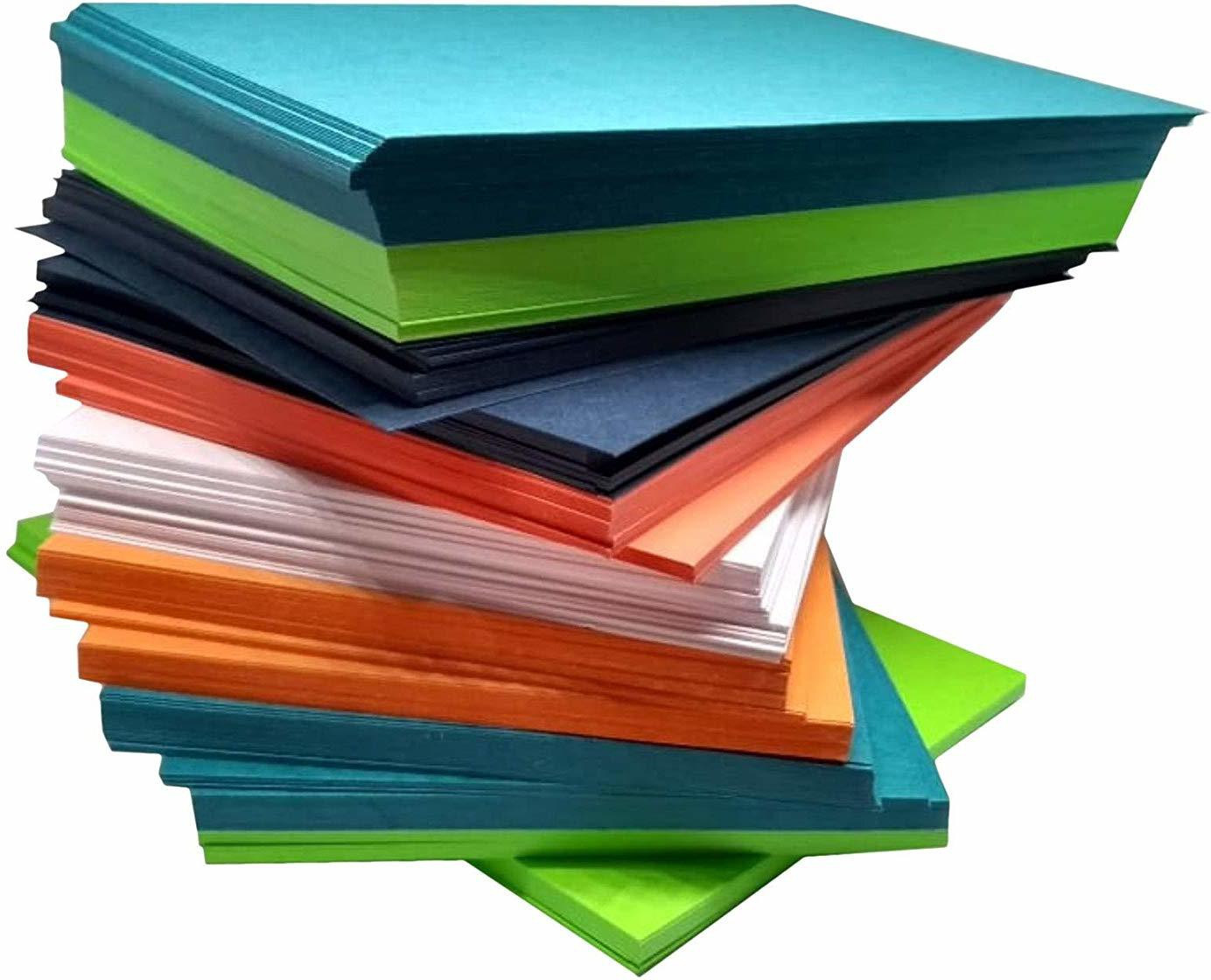 imprint Color Paper Cards Card Stock, Index Cards 4" x 6" Bright Colors, Total 100 in This Package 100-Part Index Card, Flash Cards image 1