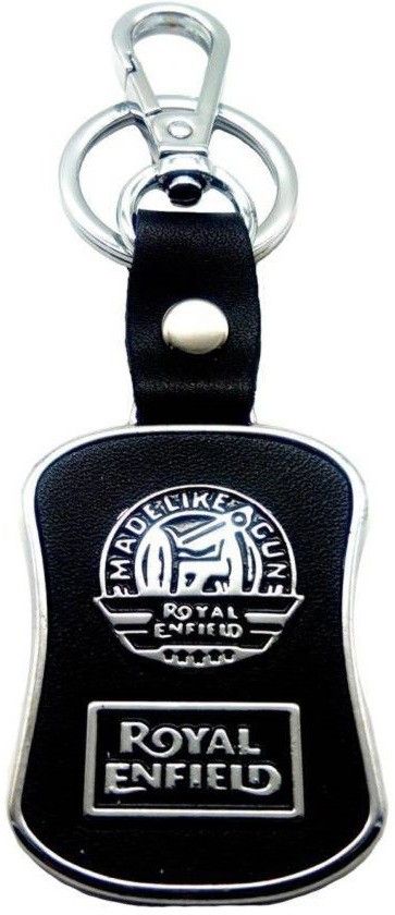 Black Leather Spiring Hook Combo Locking Key Chain  (Multicolor) Carabiner