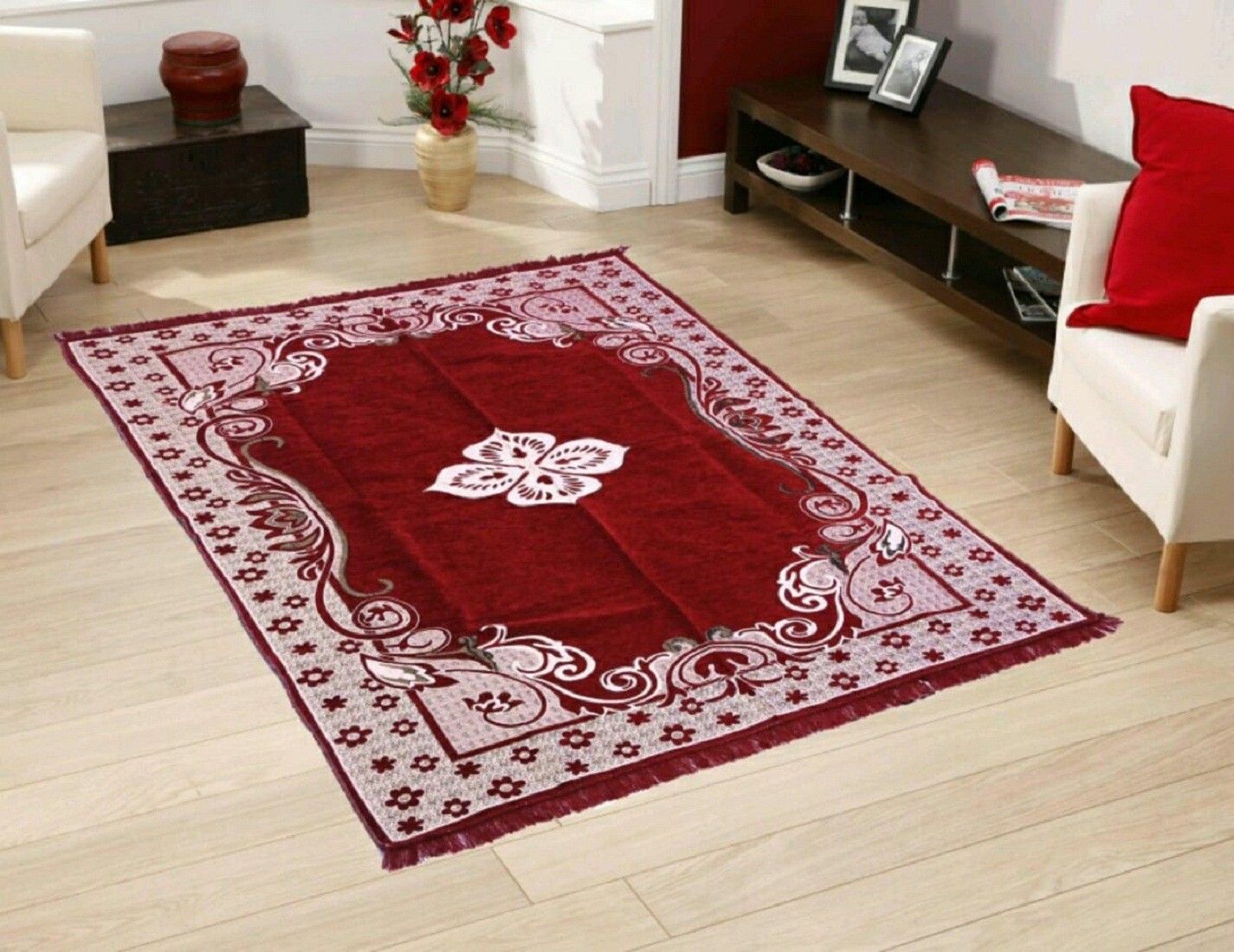 Maroon Cotton Carpet-image-25