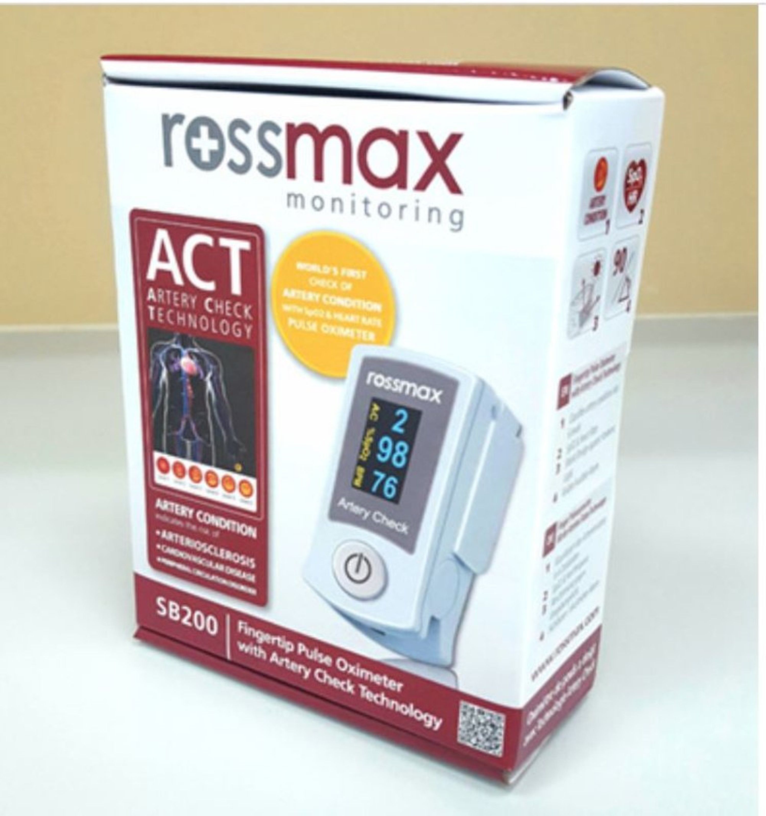 Rossmax ACT SB200 Fingertip – Pulse Oximeter Artery Check Technology Pulse Oximeter-picture-14