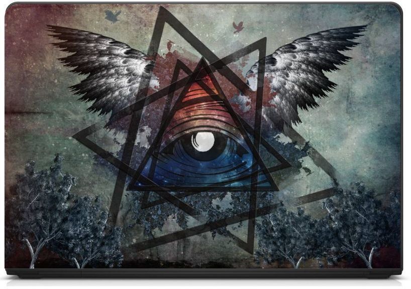 Anweshas Premium Quality HD Laptop Skin Sticker on 3M (illuminati Eyes) Vinyl Laptop Decal 15.6-picture-39